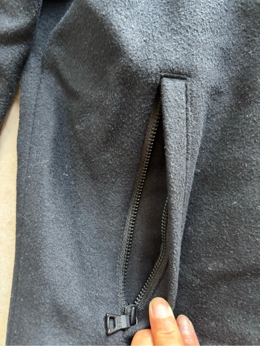 Banana Republic Men's Black Zip-Front Jacket - Classic Collared Coat